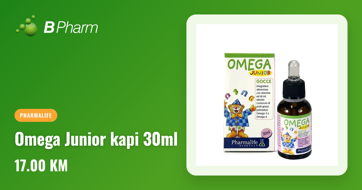 OMEGA JUNIOR KAPI 30ML - B Pharm Shop